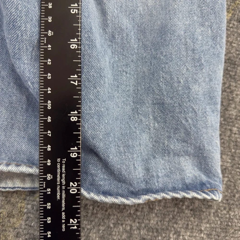Levis Premium 501 Denim Shorts Light Wash Blue Size 34 Summer Americana